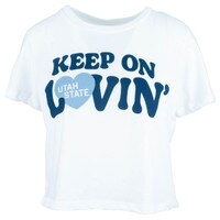 Women's keep on lovin' utah state cropped t-shirt